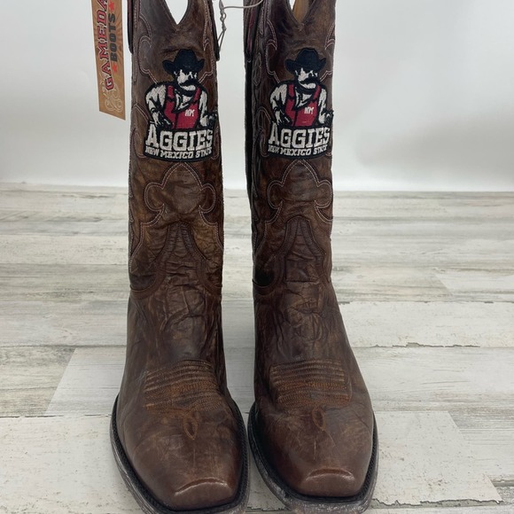 Game Day NEW Aggies New Mexico State Western Cowboy Boys Size 11.5 - Picture 2 of 8